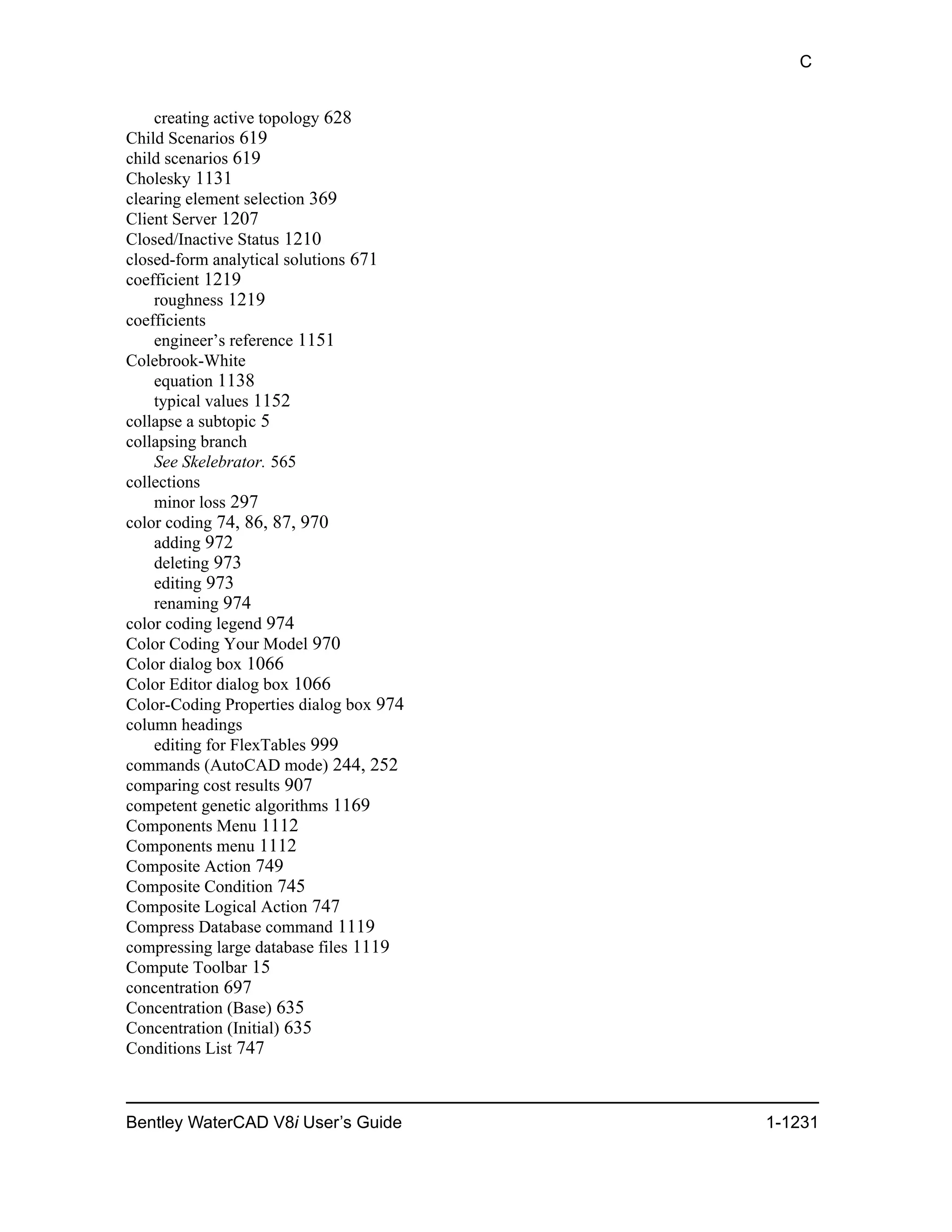Water cad v8i user's guide