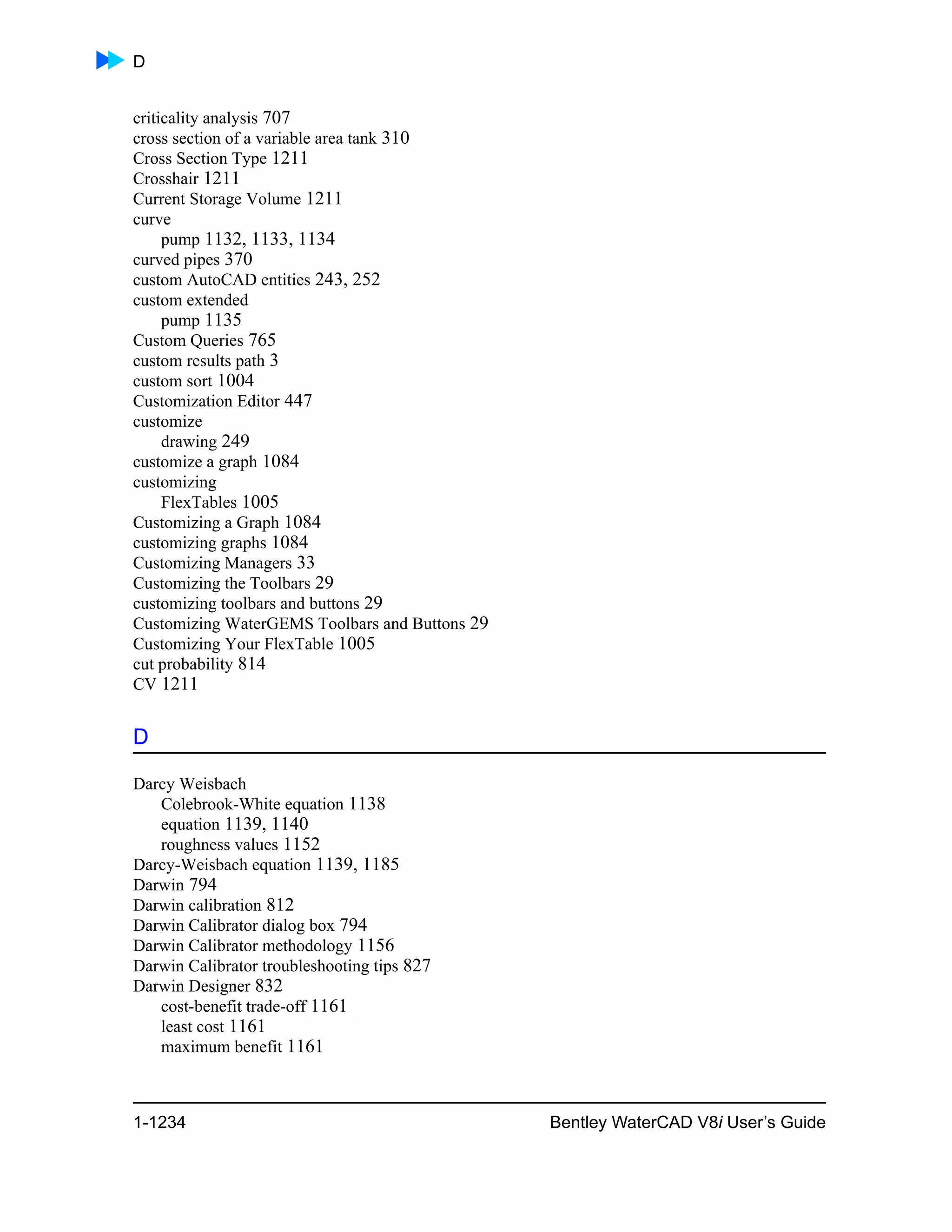 Water cad v8i user's guide