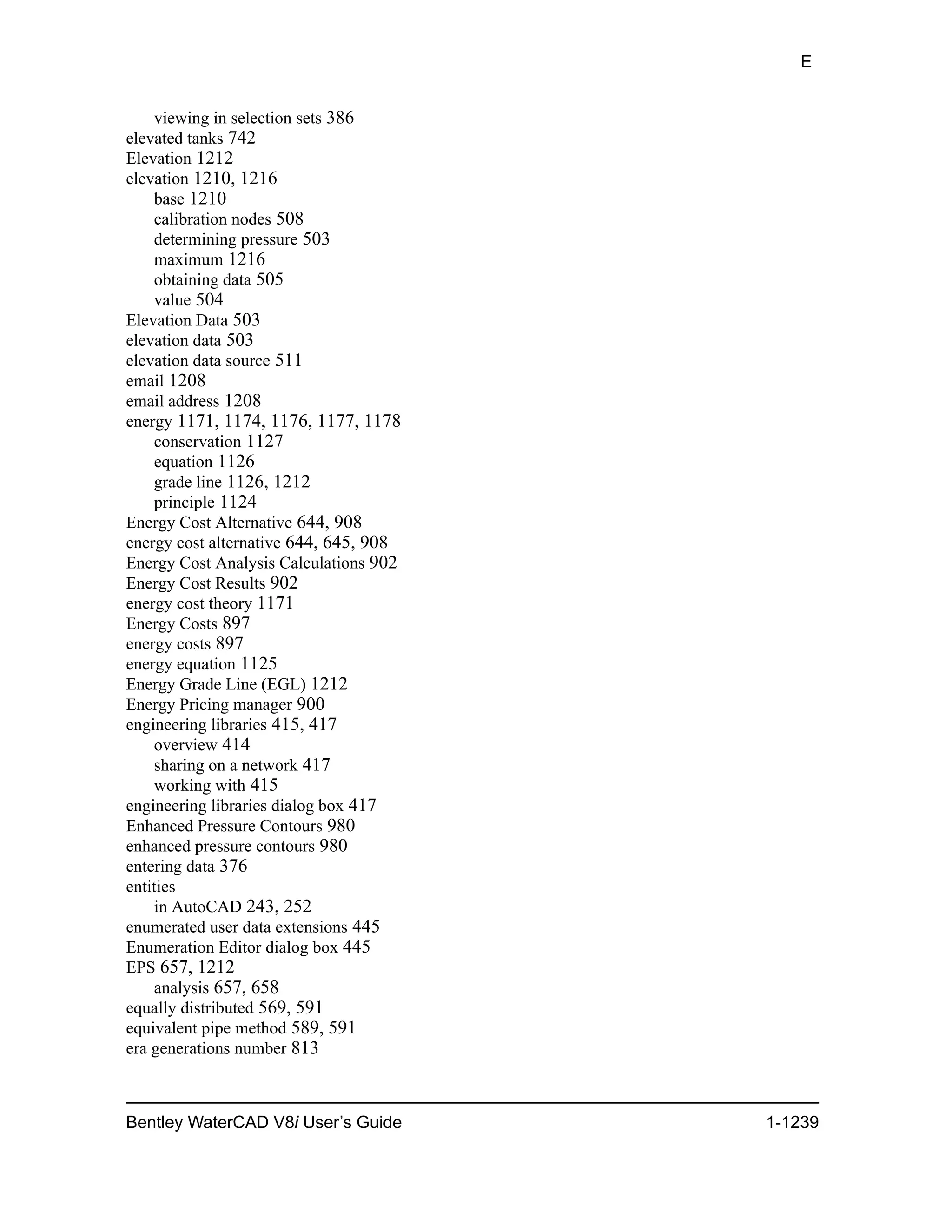 Water cad v8i user's guide