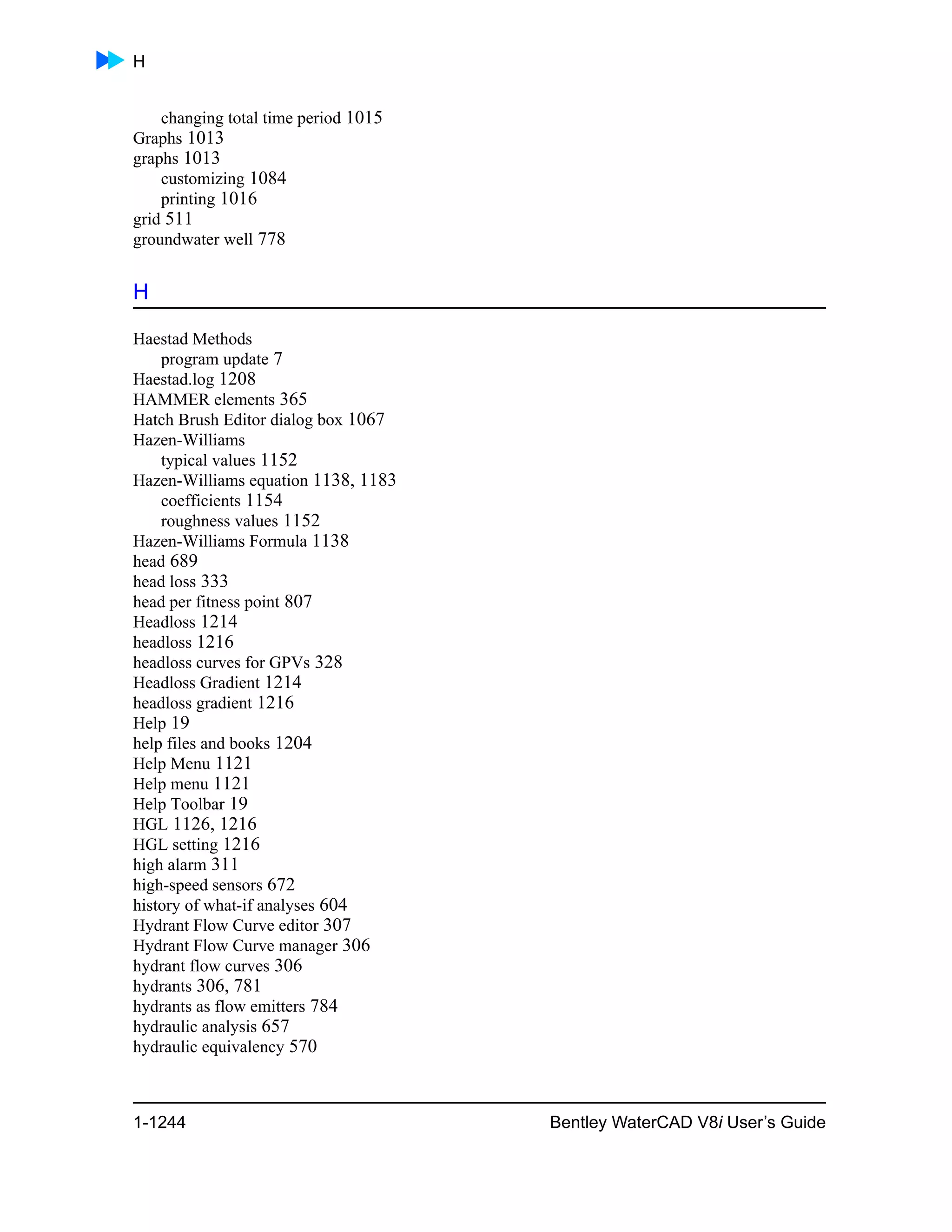 Water cad v8i user's guide