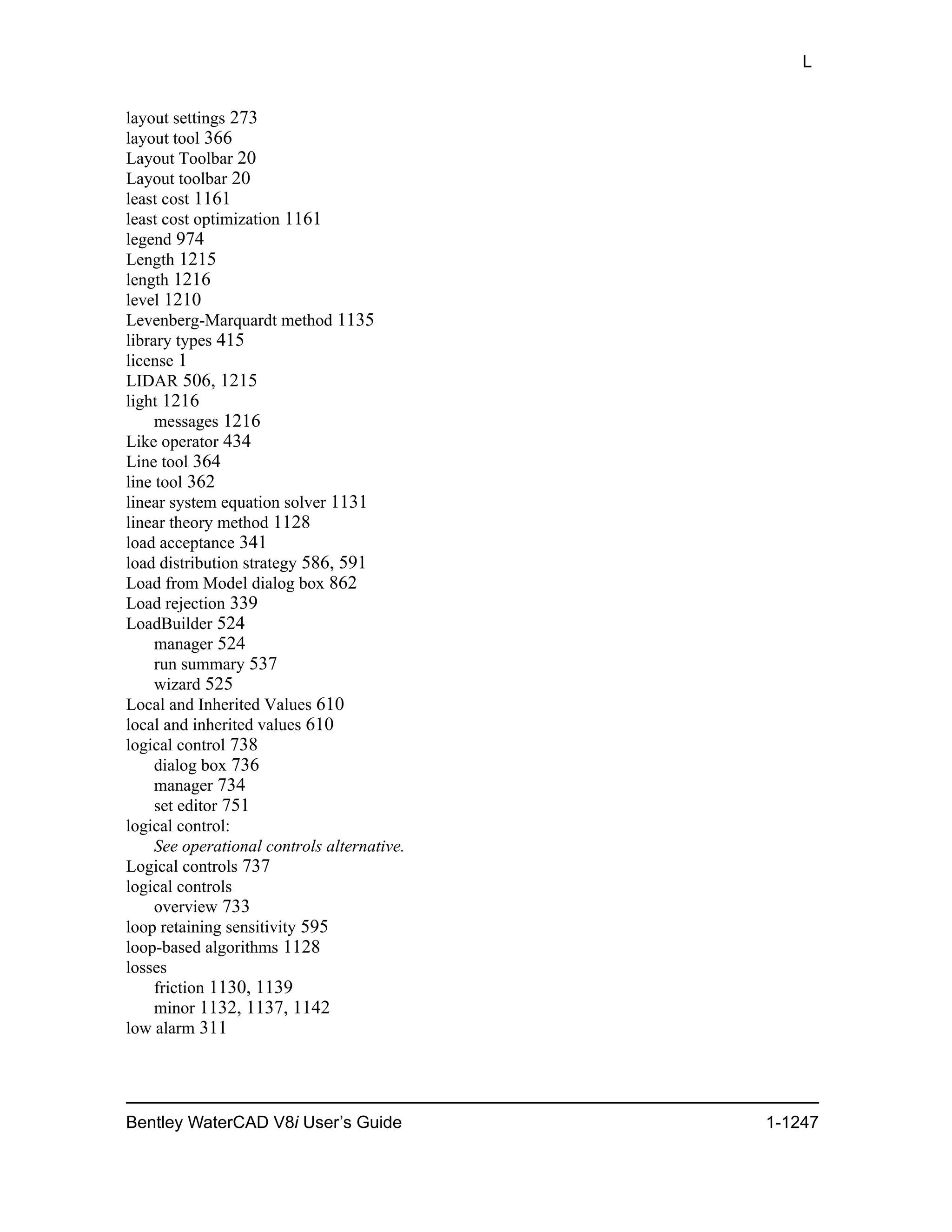 Water cad v8i user's guide