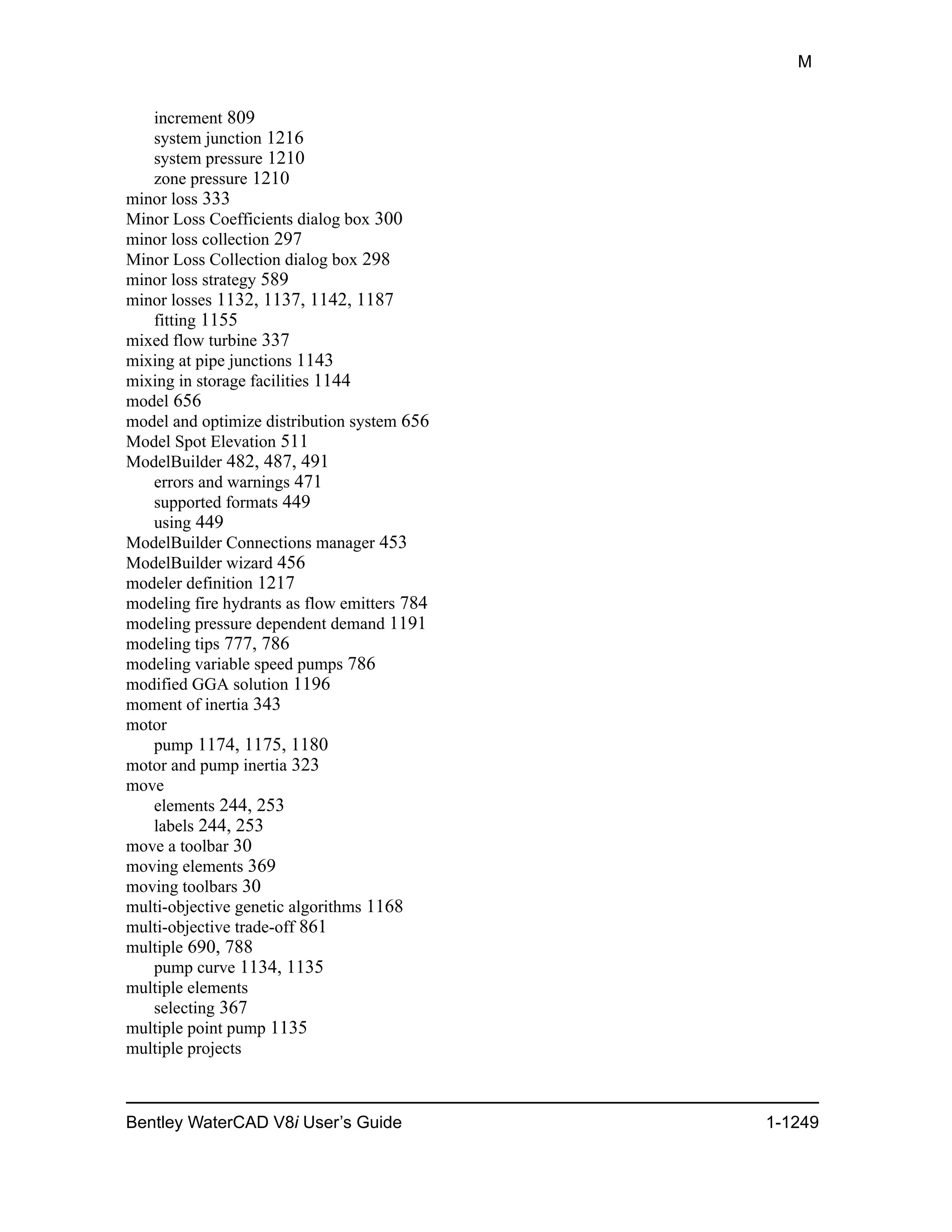 Water cad v8i user's guide