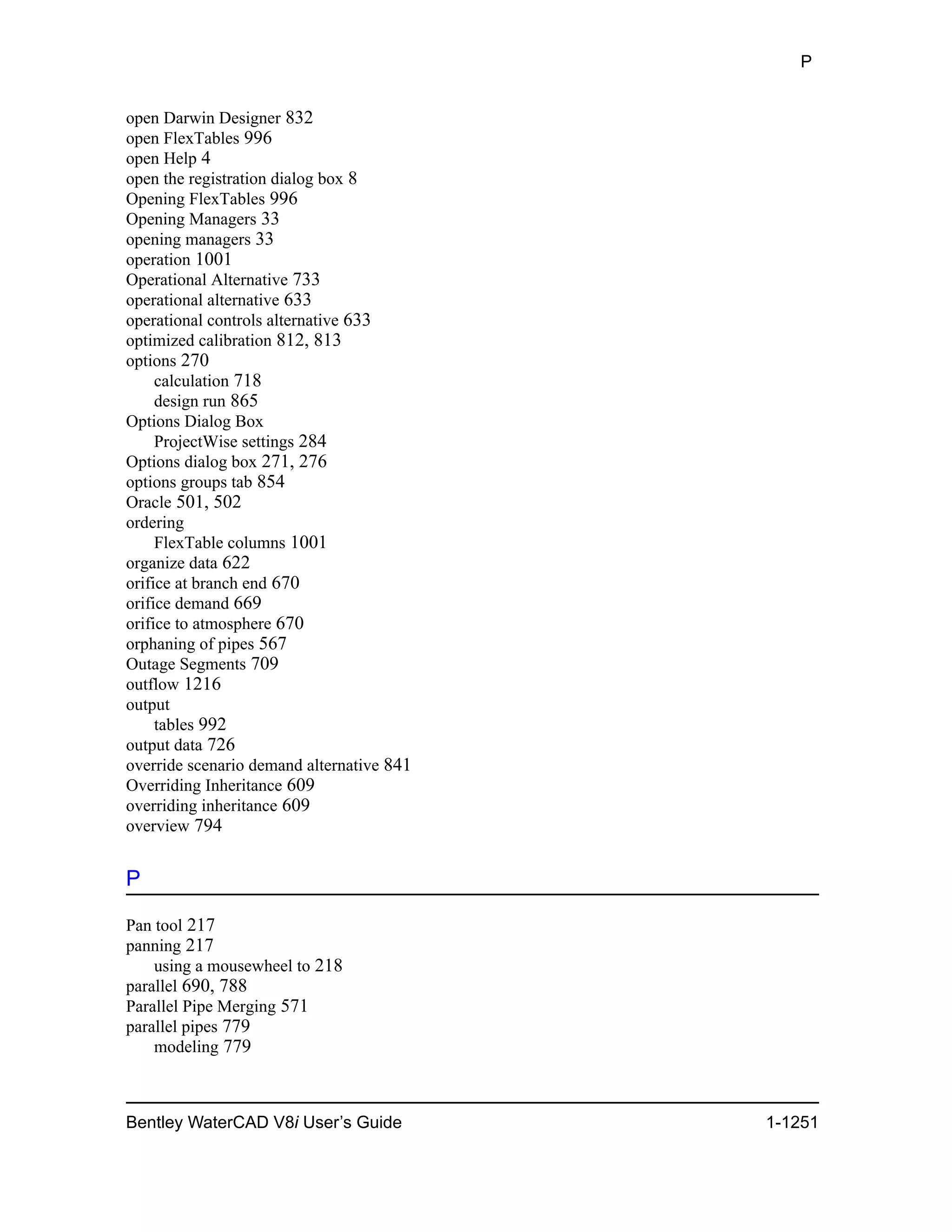 Water cad v8i user's guide