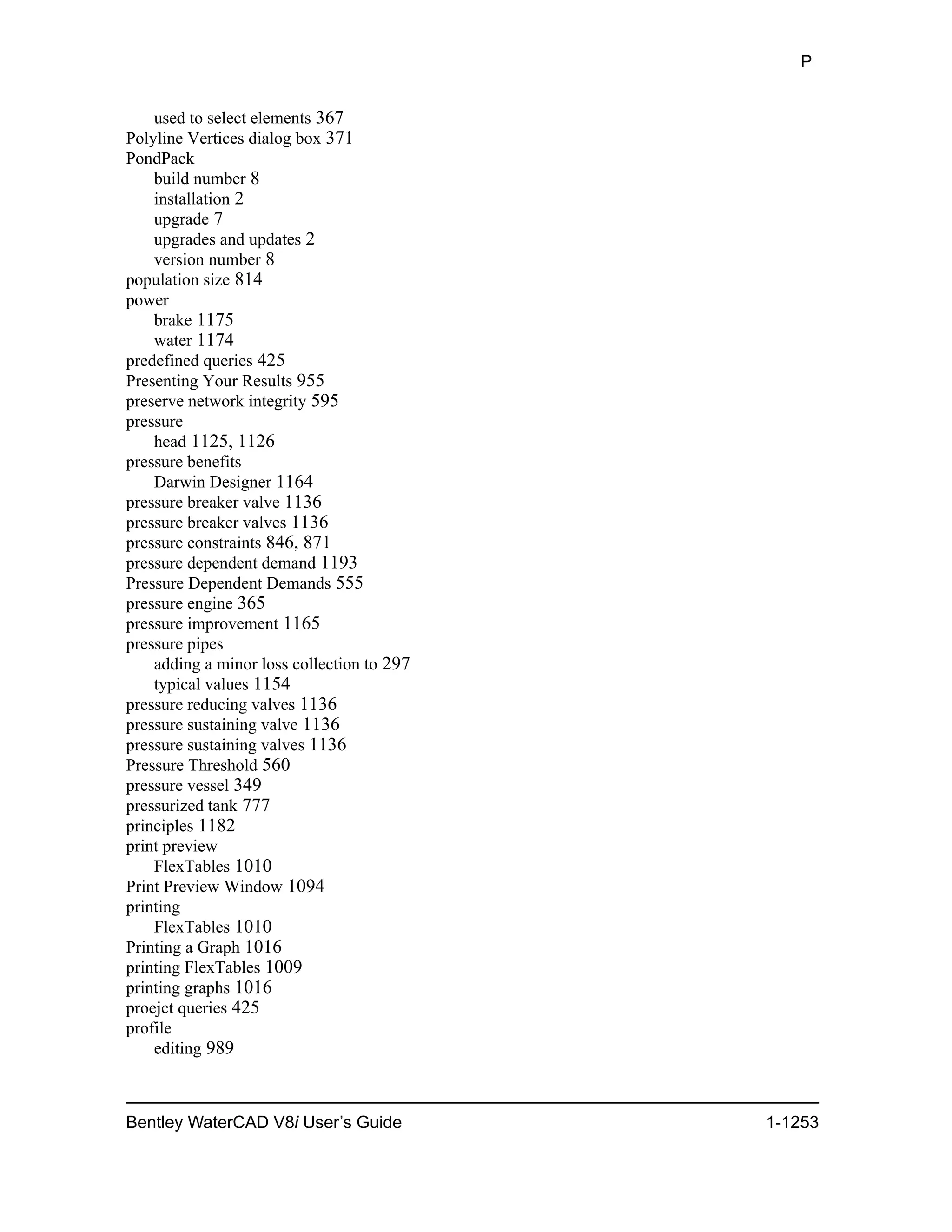 Water cad v8i user's guide