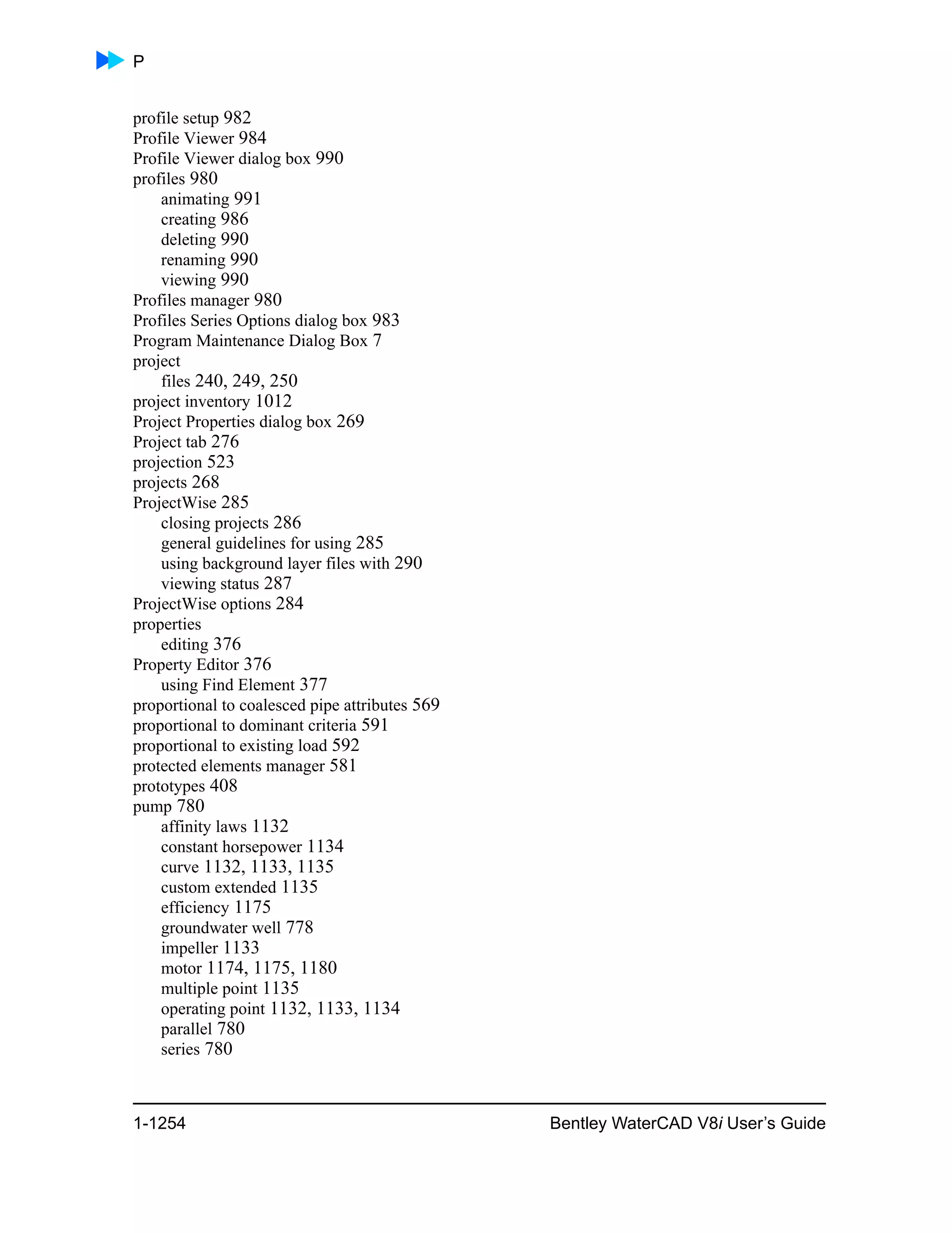 Water cad v8i user's guide