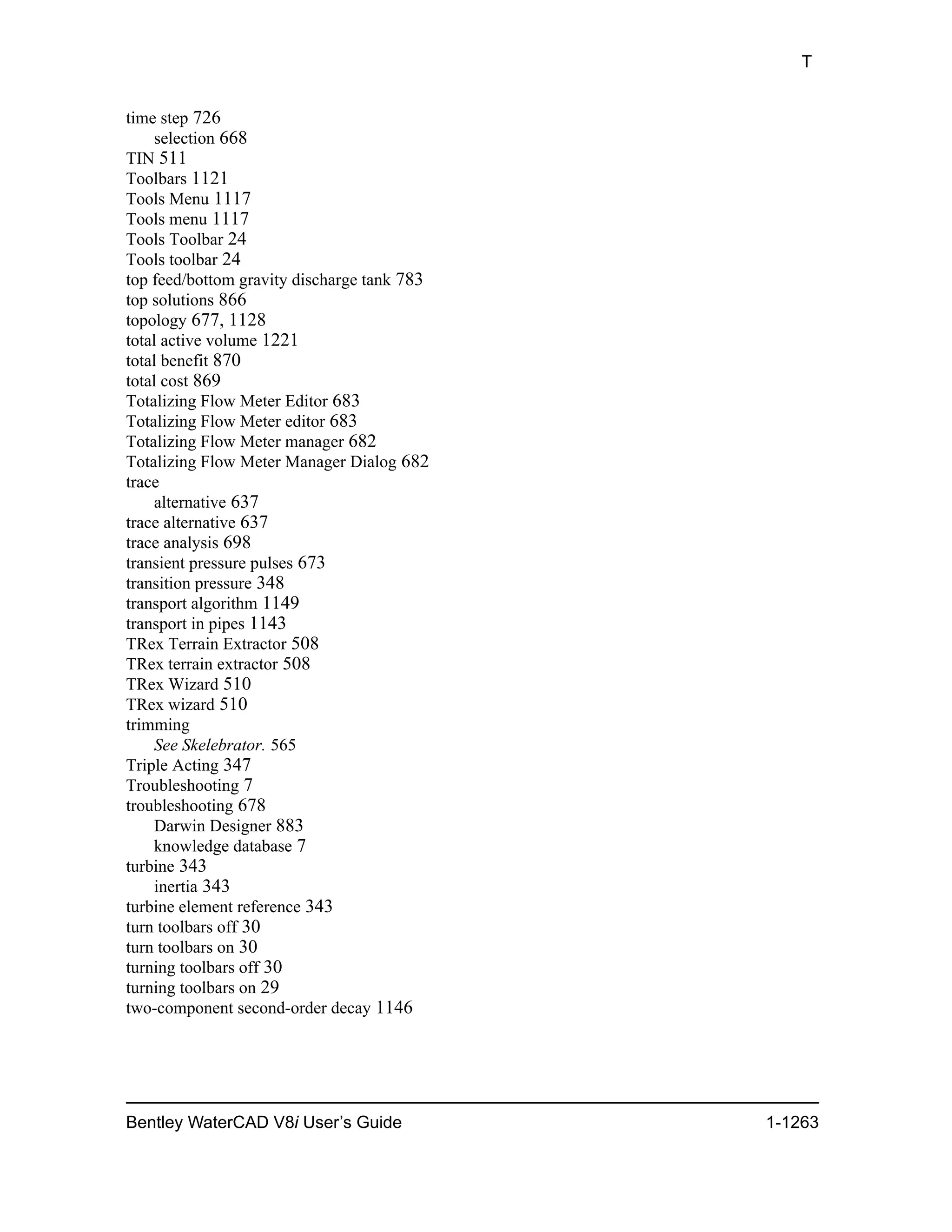 Water cad v8i user's guide