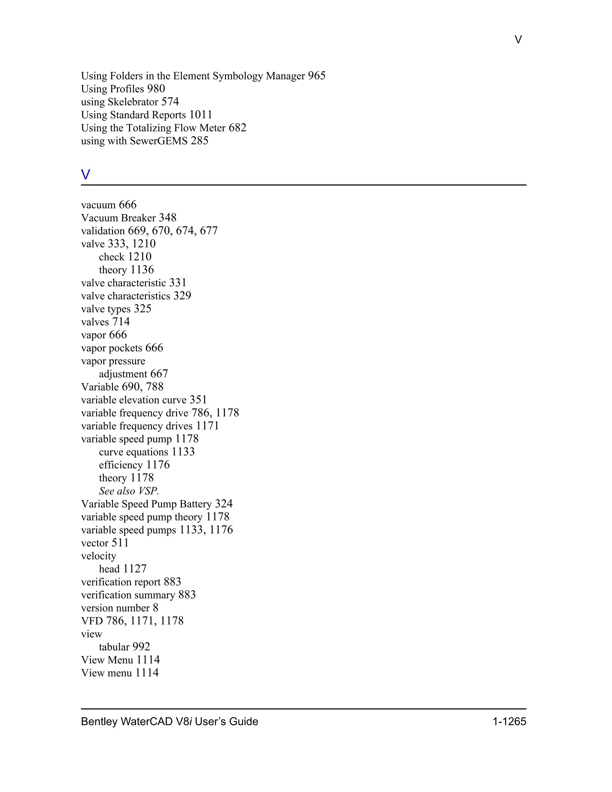 Water cad v8i user's guide