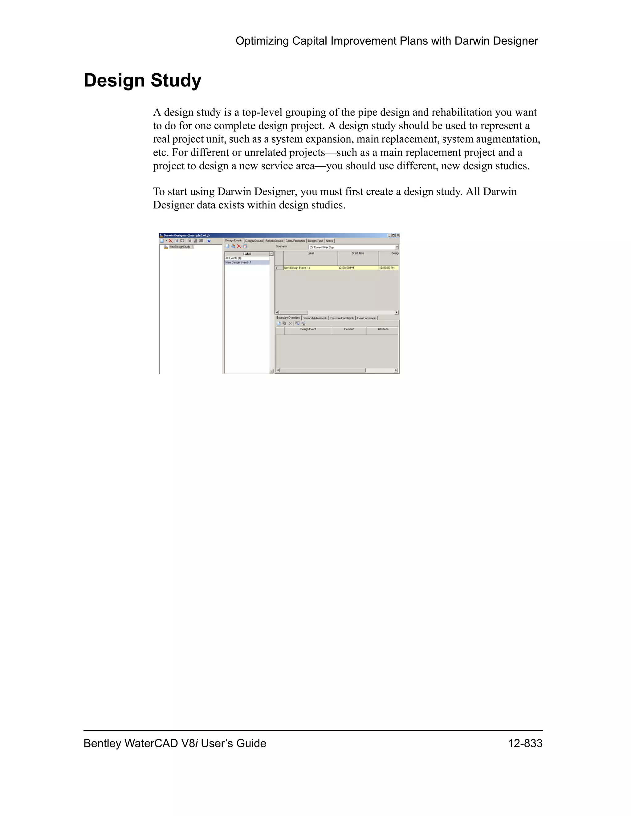 Water cad v8i user's guide
