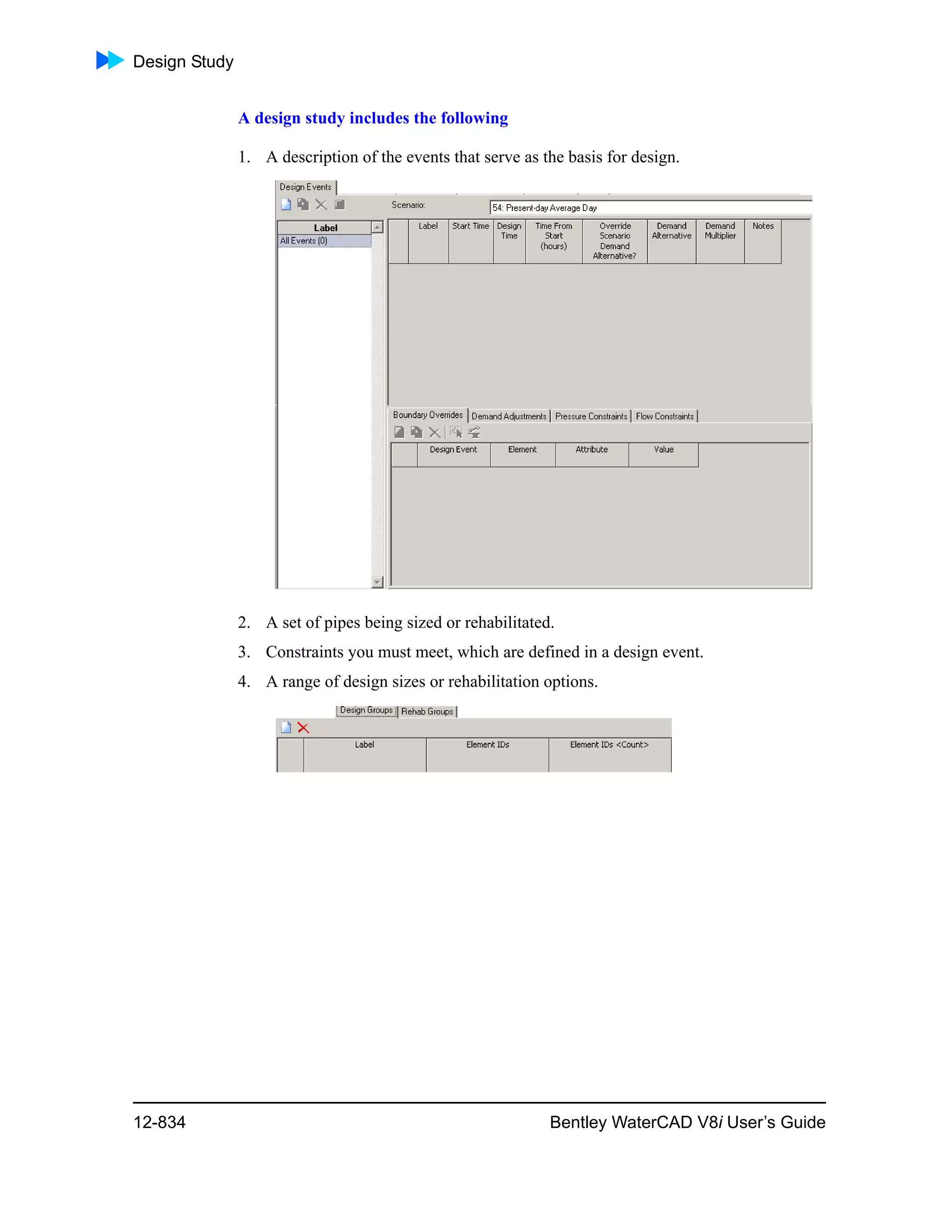 Water cad v8i user's guide