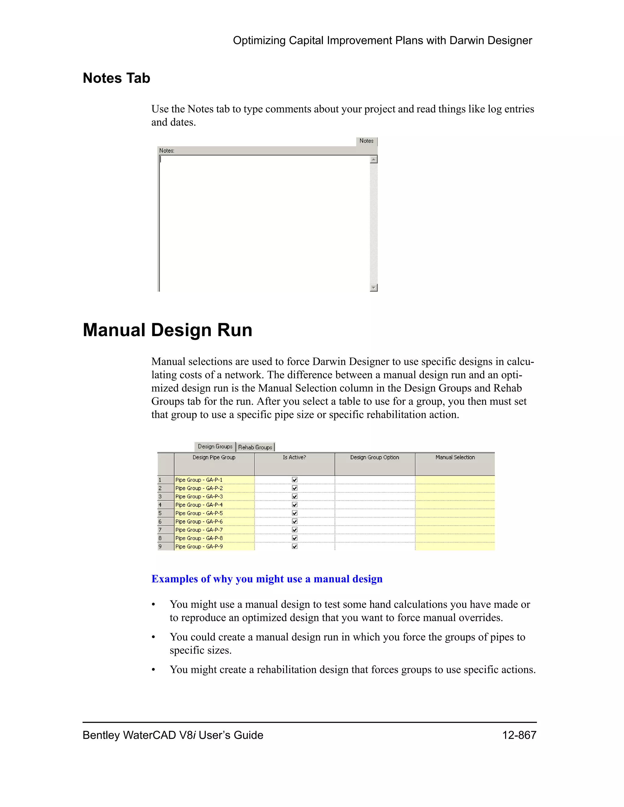 Water cad v8i user's guide