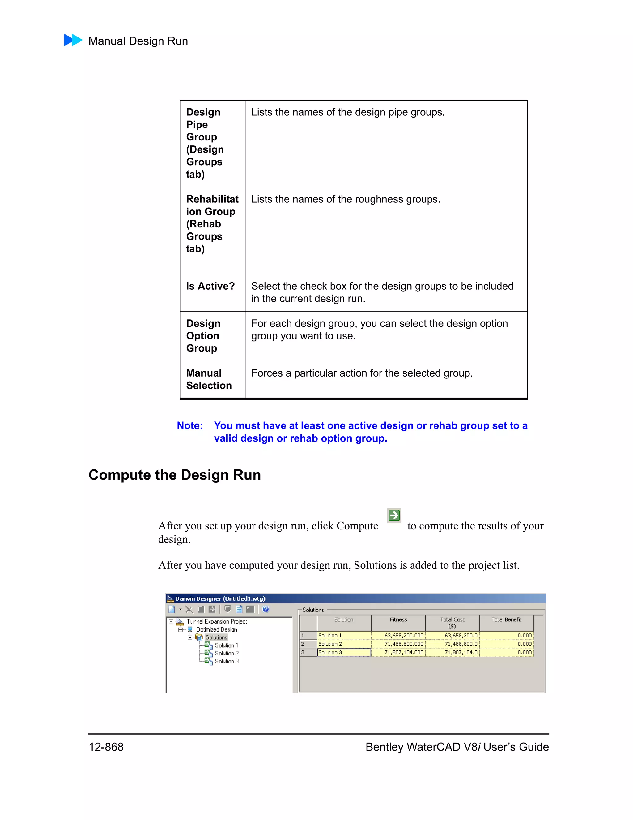 Water cad v8i user's guide