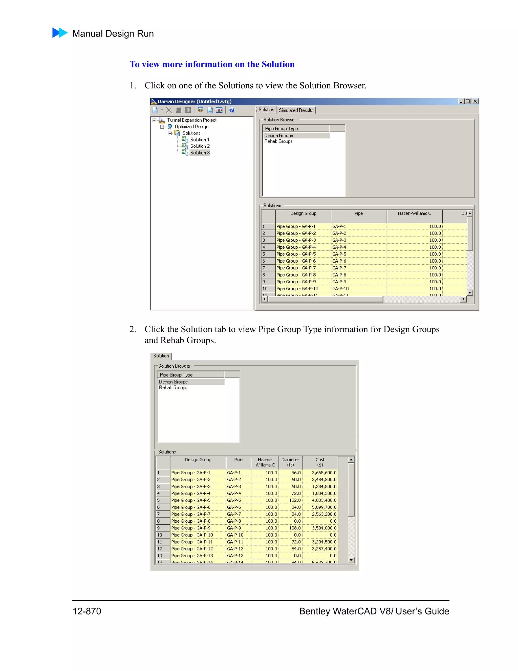 Water cad v8i user's guide