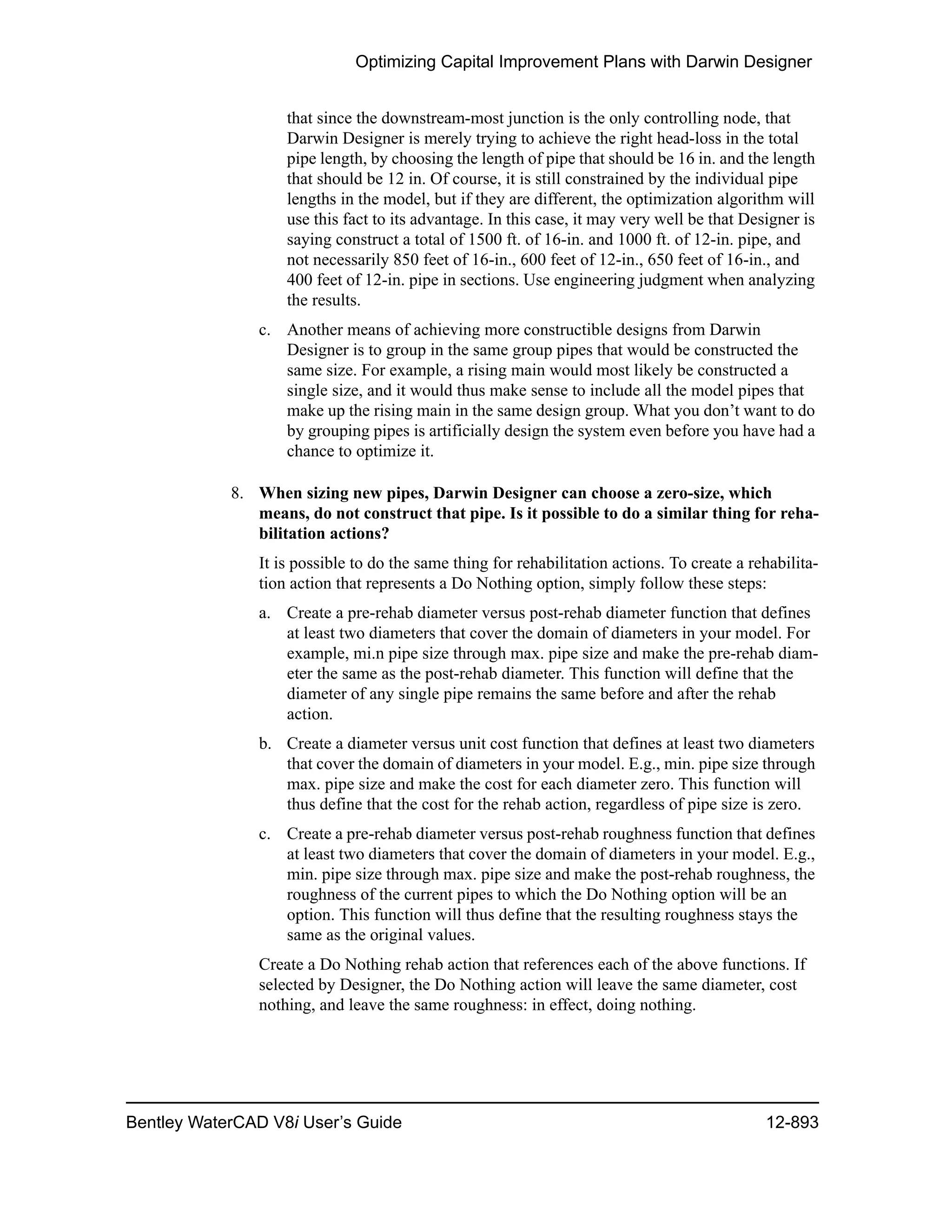 Water cad v8i user's guide