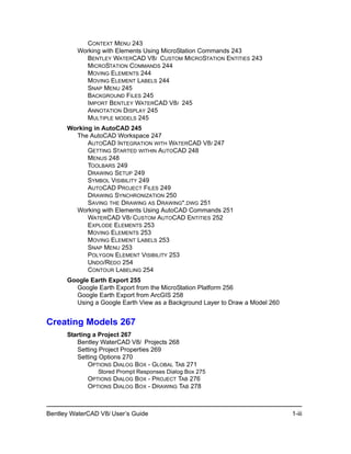 Water cad v8i user's guide | PDF