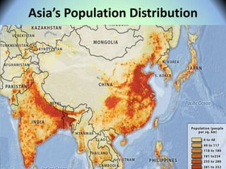 Asia’s Population Distribution
 