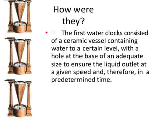 Principle Of Water Clock