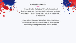 Comprehensive Guide to the Code of Ethics for Professional Teachers in ...
