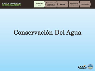 Conservación Del Agua
Conclusión
Sistemas de
enfriamiento
Lavado
Bebedores con
boquillas y
abrevaderos
Huella de
agua.
 