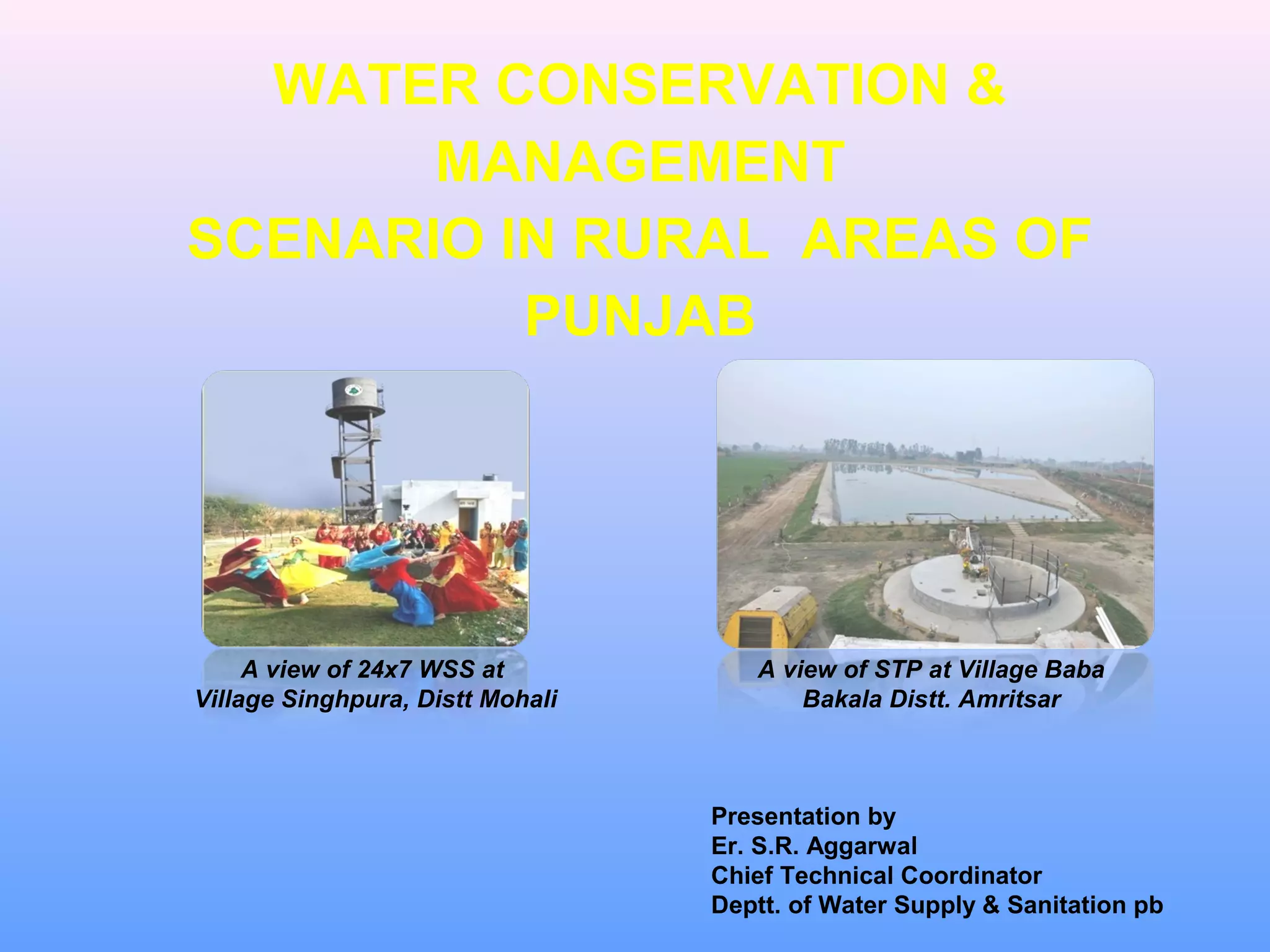 Water conservation & management in rural Punjab_S.R. Aggarwal_Deptt. of