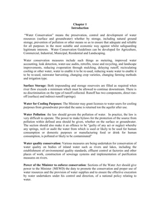 Water Conservation Introduction.pdf Water conservation guidelines and plans | PDF