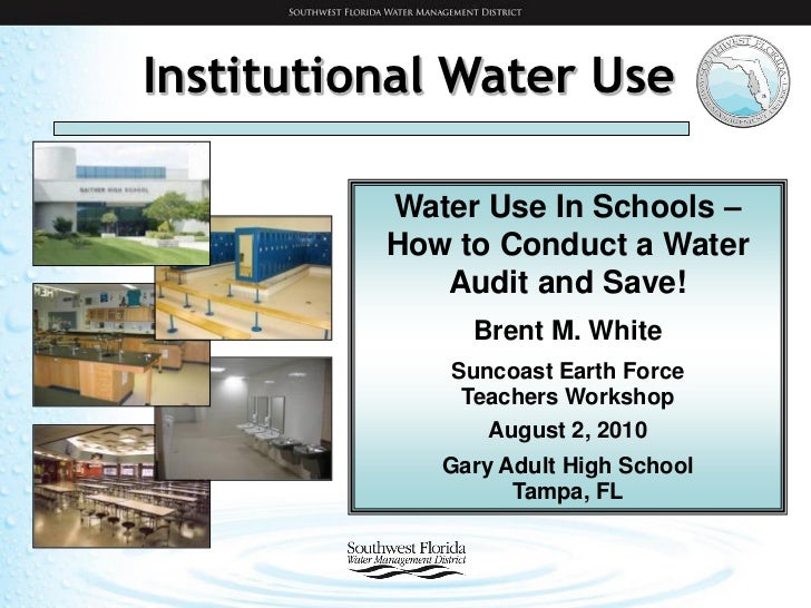 Water Conservation In Schools