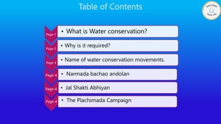 Water Conservation Movements in India.pptx