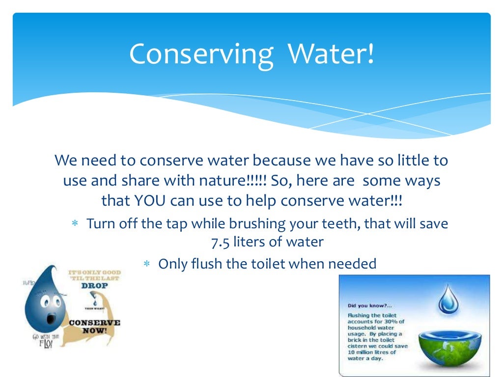 water conservation slideshare