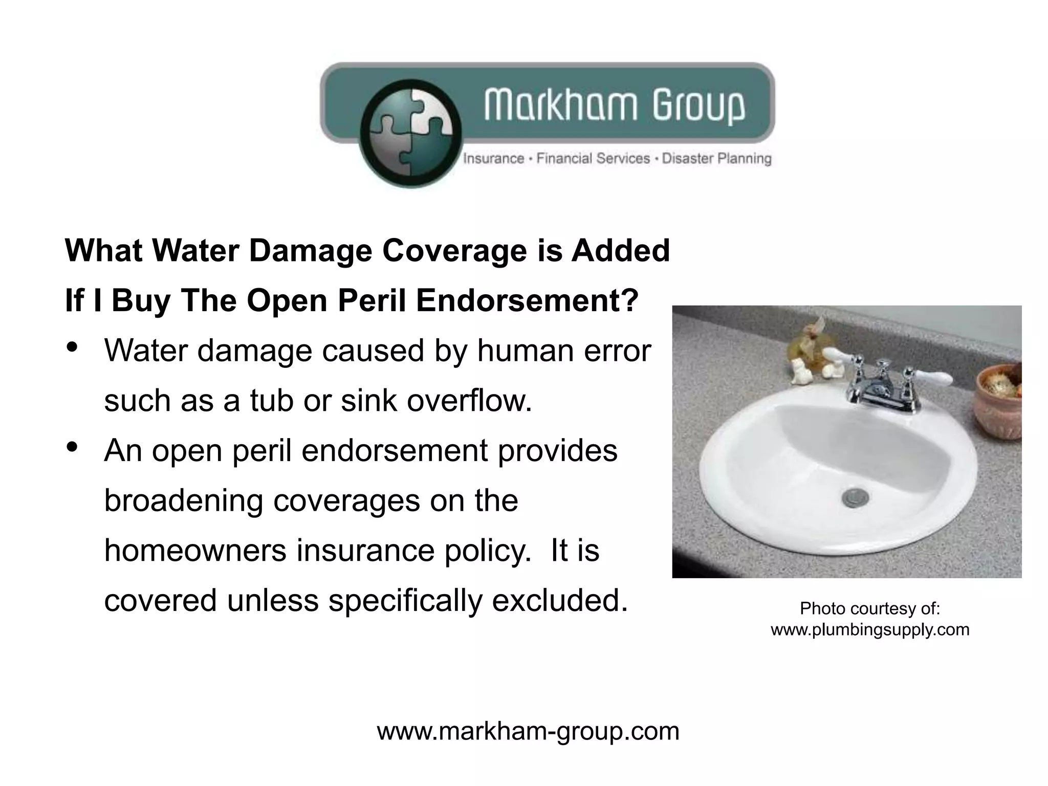 Does My Homeowners Insurance Cover Water Damage? PPT