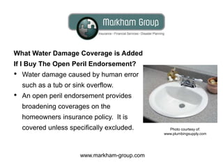 Does My Homeowners Insurance Cover Water Damage? | PPT
