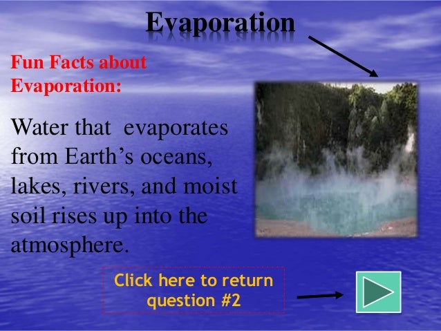 facts about evaporation