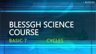 BLESSGH SCIENCE
COURSE
BASIC 7 CYCLES
• BLESSGH
 
