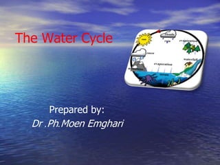 The Water Cycle
Prepared by:
Dr .Ph.Moen Emghari
 