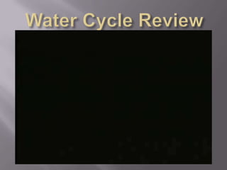 Water Cycle Review