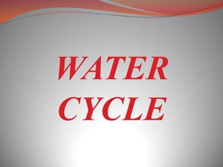 WATER
CYCLE
 