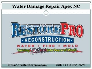 Water Damage Repair Apex NC
https://trustrestorepro.com Call: +1 919-835-0676
 