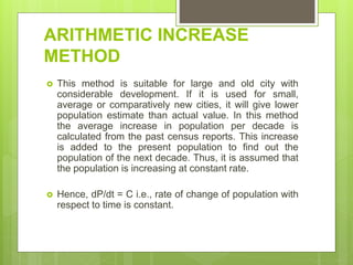 Water demand and Population forecasting | PPTX