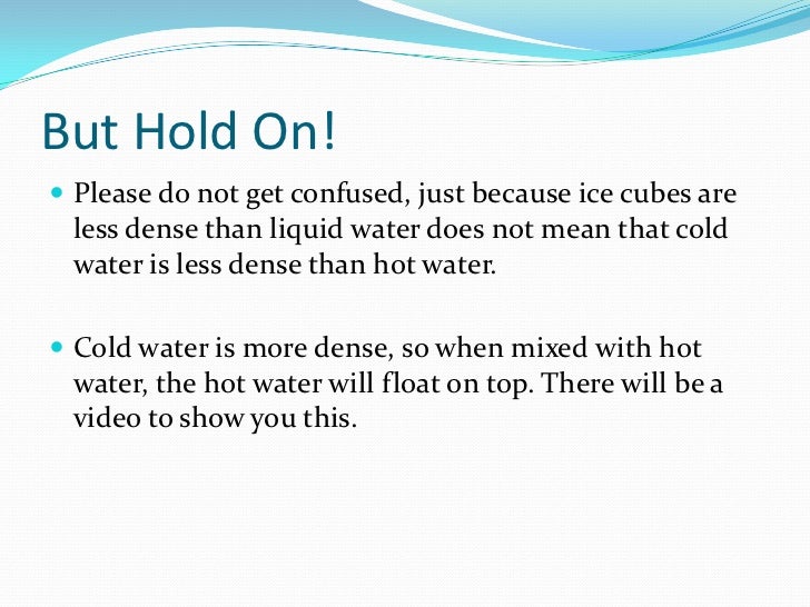 Water Density