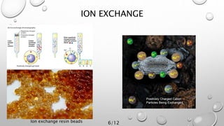 ION EXCHANGE
Ion exchange resin beads 6/12
 