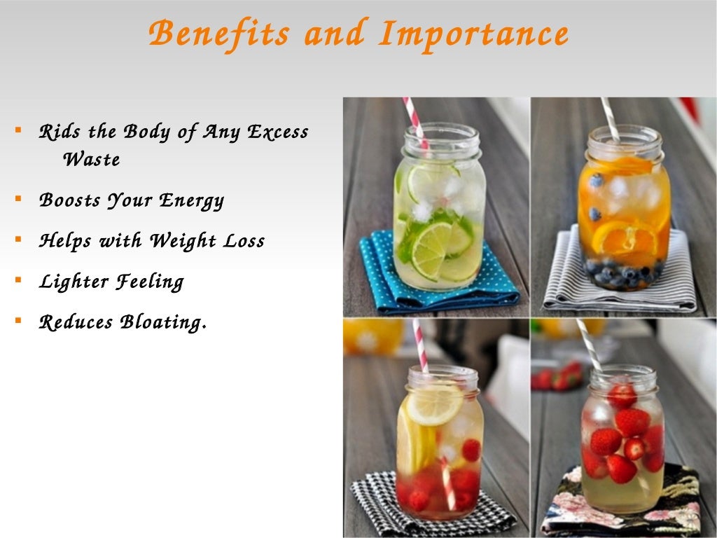 Water detoxing for weight loss