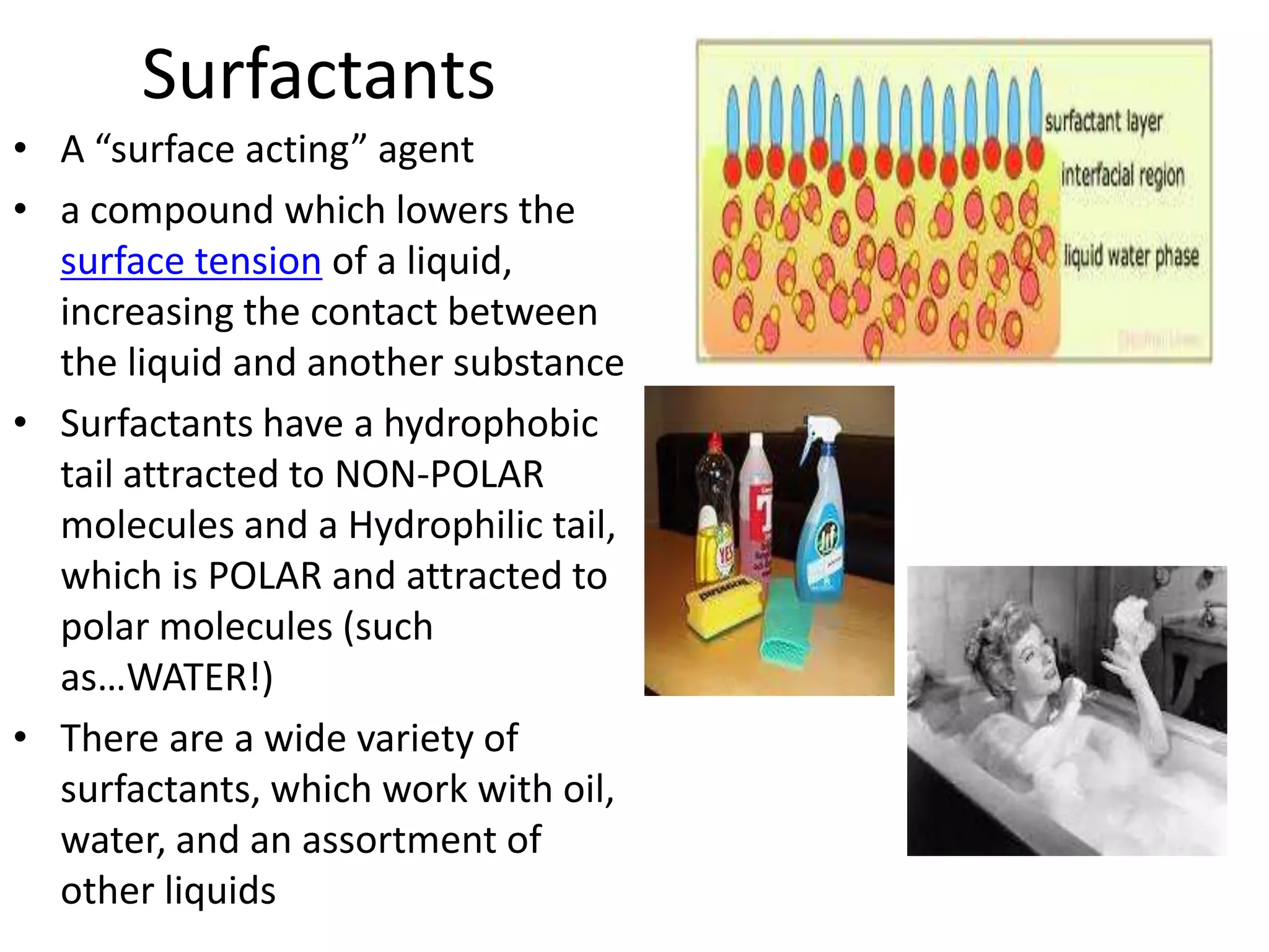 Water as the Universal SolventWater is an effective solvent because it readily forms hydrogen bonds When an ionic compound is dissolved in water, each ion is surrounded by a sphere of water molecules, a hydration shellWater can also dissolve compounds made of nonionic polar moleculesEven large polar molecules such as proteins can dissolve in water if they have ionic and polar regions