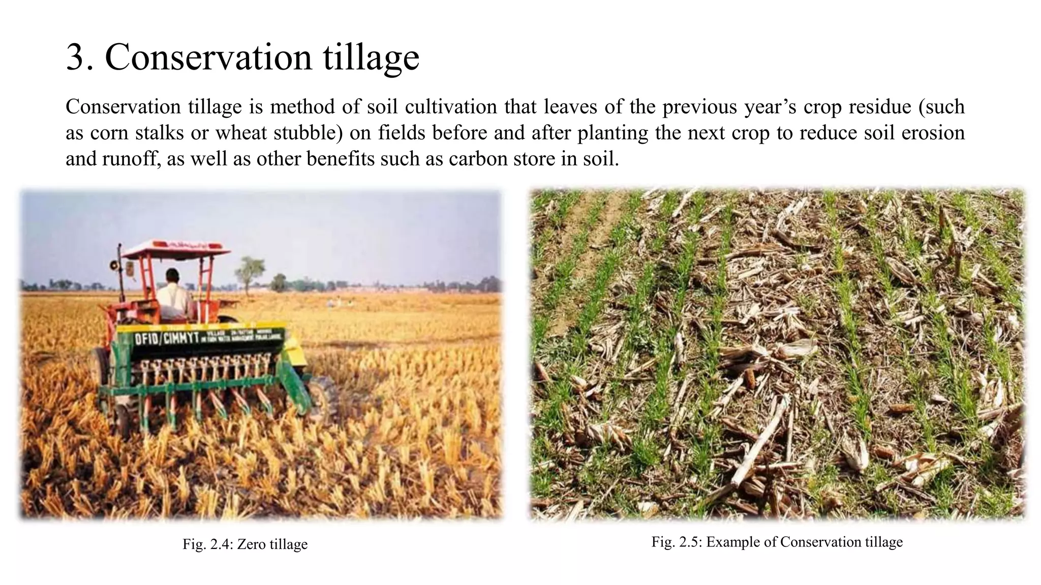 Tillage Example Water erosion control measures | PPT