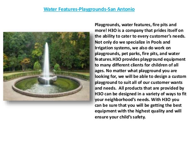Water Features Playgrounds San Antonio
