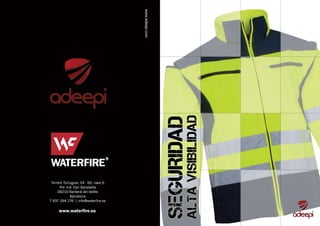 Waterfire catálogo ropa de trabajo alta visibilidad ADEEPI