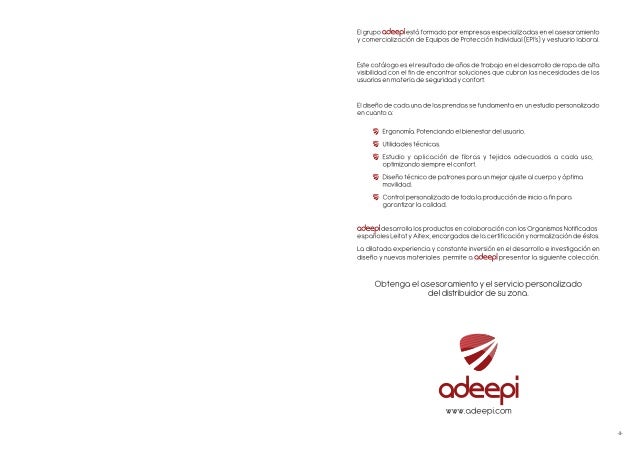 Waterfire catálogo ropa de trabajo alta visibilidad ADEEPI