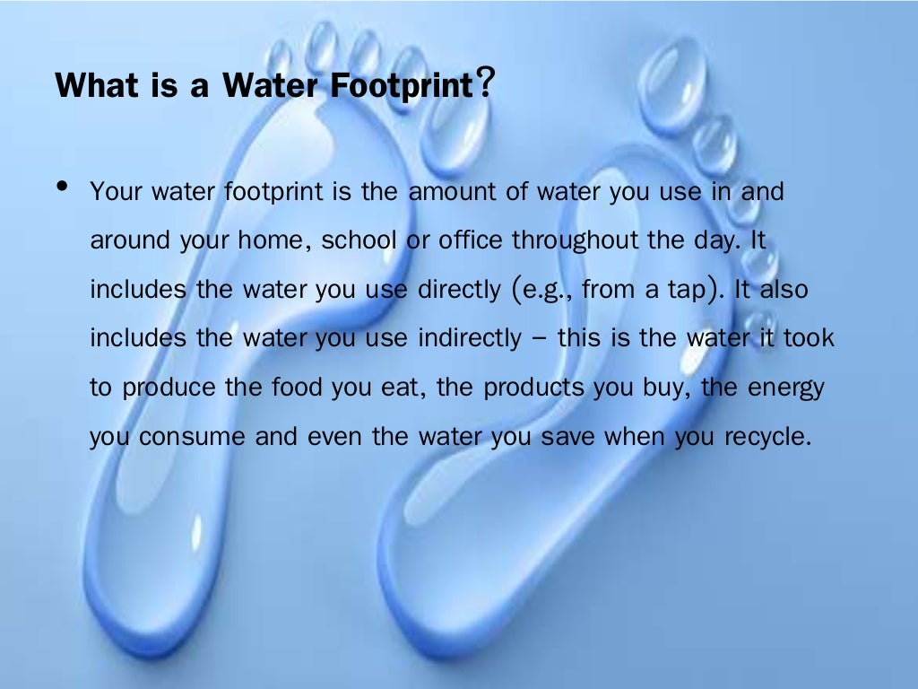 "Water footprint"
