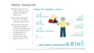 Water footprint