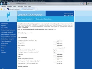 Water footprint 