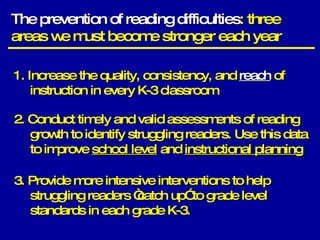 Avoid Reading Using Multiple Tiers of Instruction to Prevent Reading Difficulties in ...