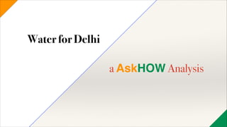 Water for Delhi
!

a AskHOW Analysis

 