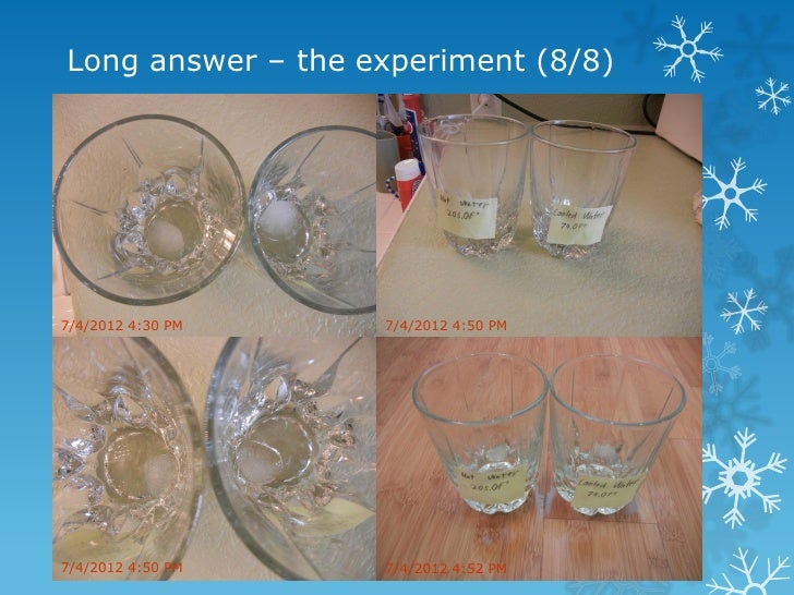 Why and how hot water freezes faster than cold water